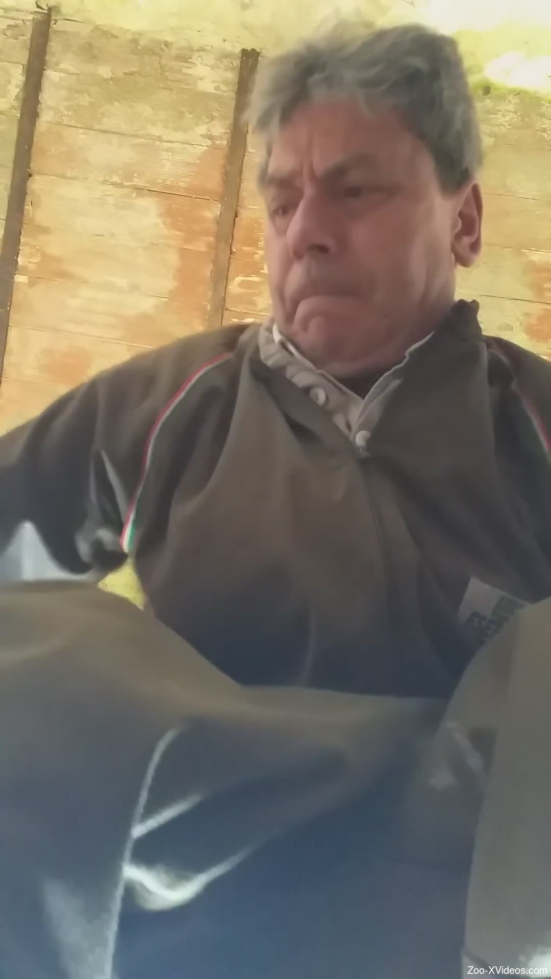 Dude with a hairy asshole ruined by a horny dog