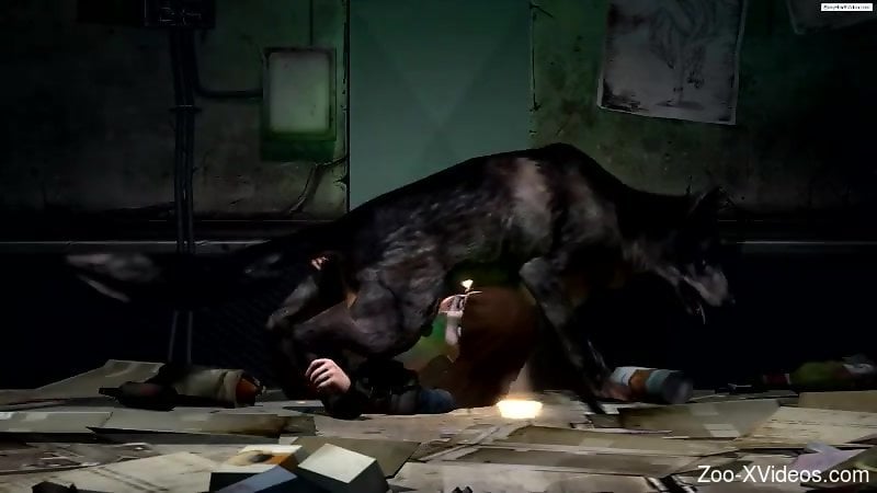 Animated bestiality 3D porno video with Elizabeth