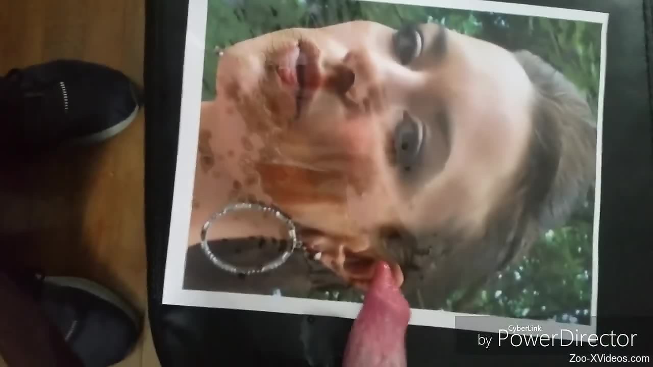 Cum tribute video featuring a dog's beautiful cock