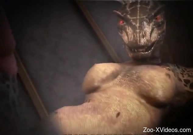 SKyrim Lizard person getting fucked by a regular human