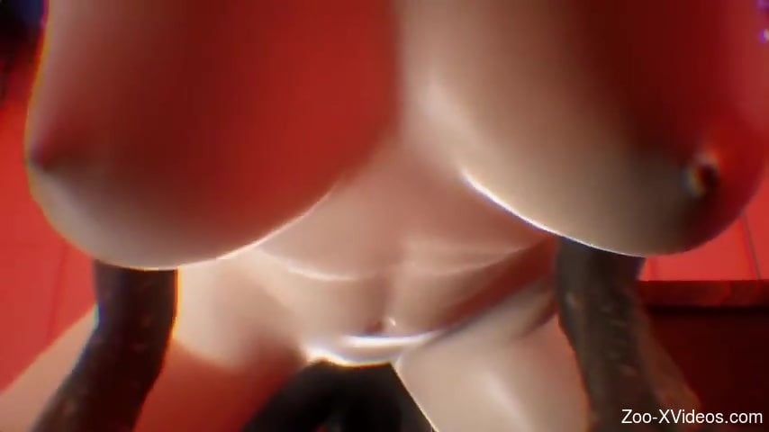 Zombie dog fucks a horny Resident Evil chick