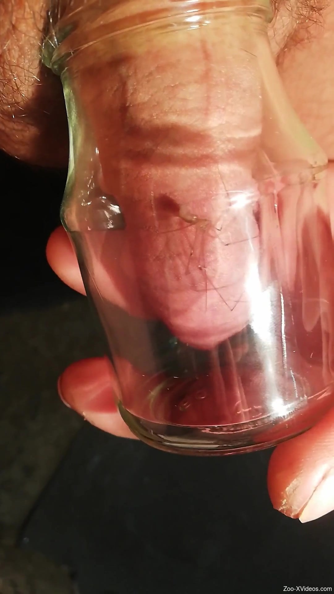 Solo jerking off with insects crawling over the penis