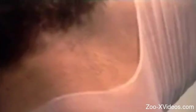 Bushy pussy getting banged by a dirty animal here