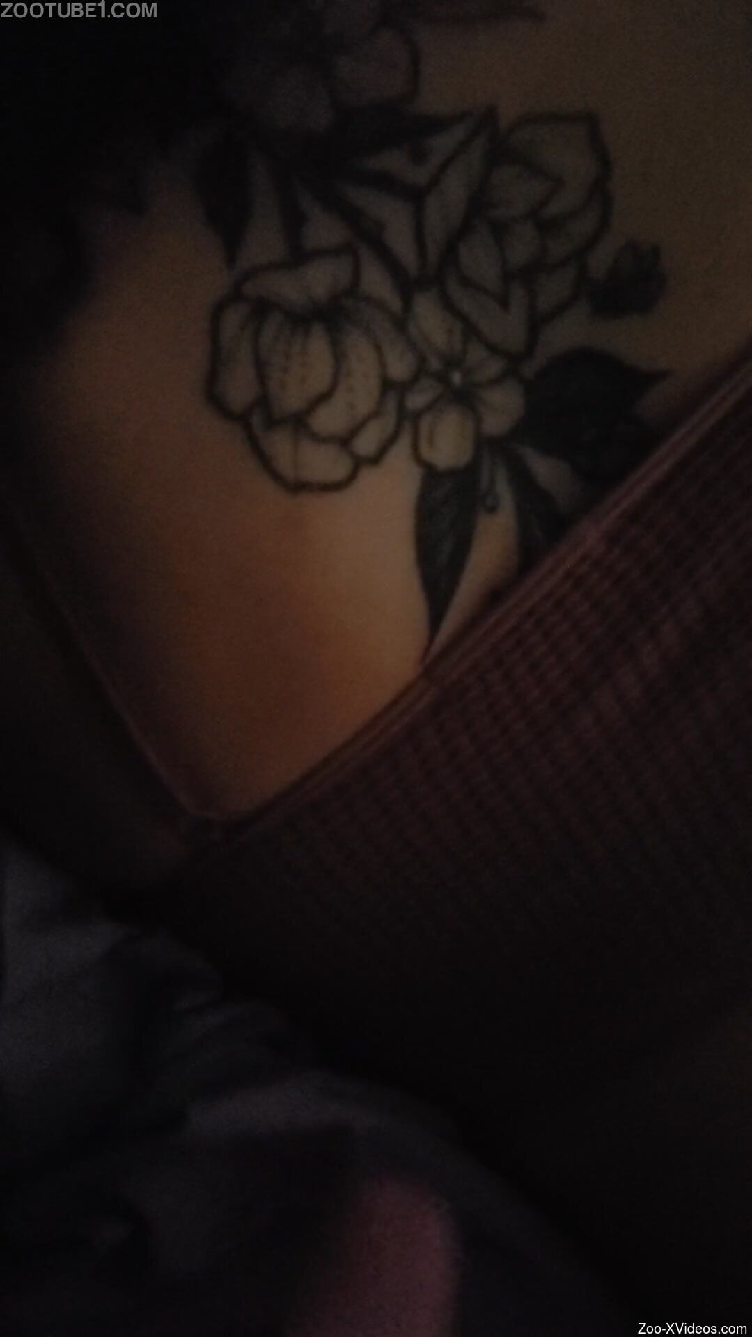 Tight woman enjoys dog's dick fully down her muff and ass