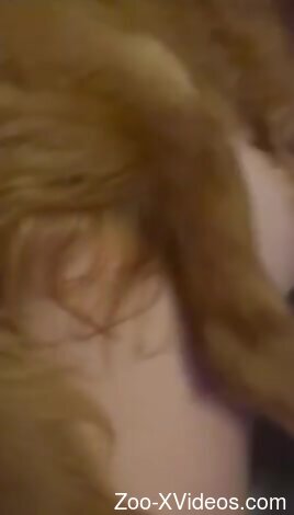 Needy woman deep fucked by her dog in homemade XXX kinks