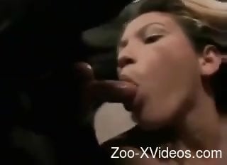 Hot blonde shows her fellatio prowess on camera