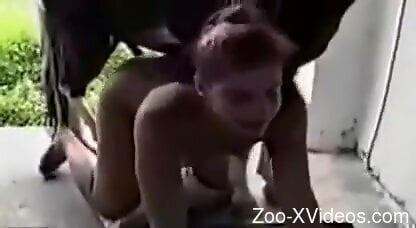 Horse cock is going to be used for anal domination