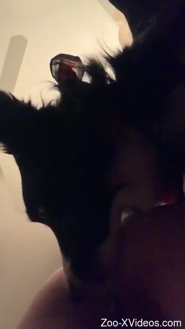 Hot slut tries anal sex with the dog in homemade XXX kinks