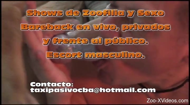 Horny guy with a tight asshole dominated by a dog