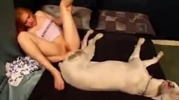 Real amateur zoo porn casting with a dog and a skinny student mp4 clip